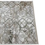 230 x 160cm Modern Curvilinear Lattice Textured Rug - Image 6