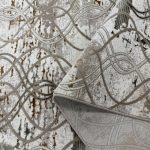 230 x 160cm Modern Curvilinear Lattice Textured Rug - Image 7
