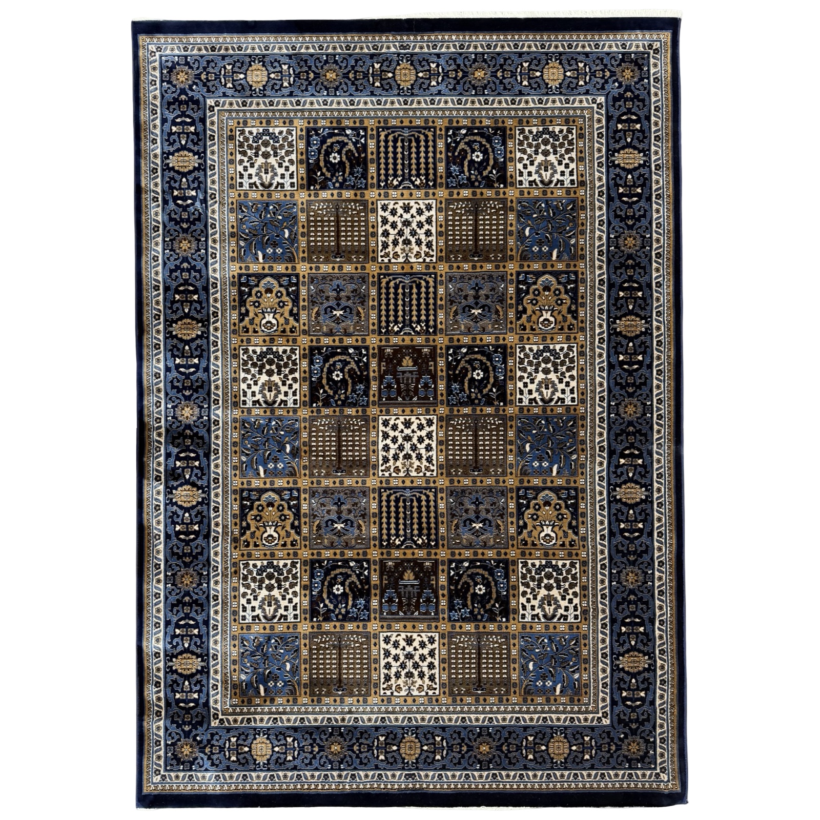 230 x 160 ccc_28 230 x 160cm Bakhtiari Design Navy Soft Area Rug - Image 1