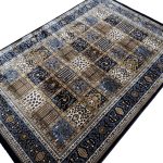 230 x 160cm Bakhtiari Design Navy Soft Area Rug - Image 4