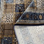230 x 160cm Bakhtiari Design Navy Soft Area Rug