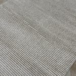 230 x 160cm Contemporary Fine Stripe Linear Accent Beige Rug - Image 5