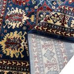 230 x 160cm Traditional Qashqai Tribal Navy Blue Area Rug