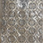 230 x 160cm Modern Weathered Diamond Lattice Taupe & Ivory Rug - Image 5