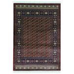 230 x 160cm Traditional Bukhara Pattern Red Rug