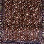 230 x 160cm Traditional Bukhara Pattern Red Rug - Image 5