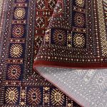 230 x 160cm Traditional Bukhara Pattern Red Rug - Image 7