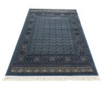 230 x 160cm Transitional Bukhara Style Blue & Beige rug - Image 2