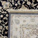 230 x 160cm Persian Tabriz Floral Design Maroon Rug