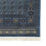 230 x 160cm Transitional Bukhara Style Blue & Beige rug - Image 8