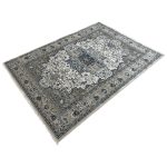 230 x 160cm Vintage Distressed Medallion Area Rug in Taupe & Ivory - Image 3