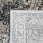 230 x 160cm Vintage Distressed Medallion Area Rug in Taupe & Ivory - Image 9
