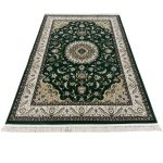 230 x 160cm Persian Isfahan Design Forest Green Rug - Image 2
