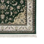 230 x 160cm Persian Isfahan Design Forest Green Rug - Image 4
