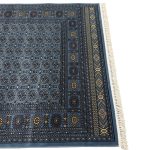 230 x 160cm Transitional Bukhara Style Blue & Beige rug - Image 6