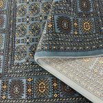 230 x 160cm Transitional Bukhara Style Blue & Beige rug - Image 7