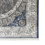 230 x 160cm Persian Tabriz Oval Medallion Grey Area Rug - Image 7