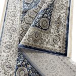 230 x 160cm Persian Tabriz Oval Medallion Grey Area Rug - Image 8
