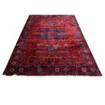290 x 200cm Afghan Elephant Foot deep red Rug - Image 2