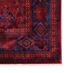290 x 200cm Classic Afghan Sarouk Design Red & Navy Rug - Image 7