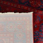 290 x 200cm Classic Afghan Sarouk Design Red & Navy Rug - Image 8