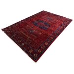 290 x 200cm Afghan Elephant Foot deep red Rug - Image 3