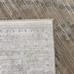 290 x 200cm Contemporary Distressed Medallion Rug in Cool Grey & Warm Taupe - Image 8