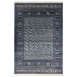 290 x 200cm Traditional Bukhara Style Blue Rug
