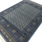 290 x 200cm Traditional Bukhara Style Blue Rug - Image 4