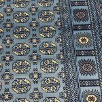 290 x 200cm Traditional Bukhara Style Blue Rug - Image 6