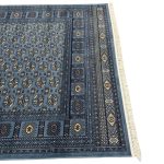 290 x 200cm Traditional Bukhara Style Blue Rug - Image 7
