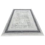 290 x 200cm Modern Weathered Pixelated Border Accent Rug
