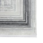 290 x 200cm Modern Weathered Pixelated Border Accent Rug - Image 7