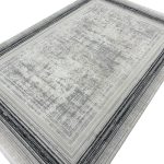 290 x 200cm Modern Weathered Pixelated Border Accent Rug - Image 4