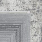 290 x 200cm Modern Weathered Pixelated Border Accent Rug - Image 8