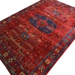 290 x 200cm Afghan Elephant Foot deep red Rug - Image 4