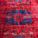290 x 200cm Afghan Elephant Foot deep red Rug - Image 5