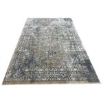 290 x 200cm Transitional Stonewashed Medallion Accent Rug in Dark Grey & Sand - Image 2