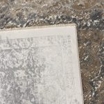 290 x 200cm Transitional Stonewashed Medallion Accent Rug in Dark Grey & Sand - Image 8