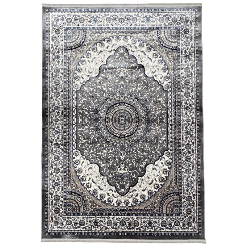 Classic Oriental Design Grey Area Rug