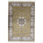 290 x 200cm Isfahan Design Olive Gold & Cream Area Rug