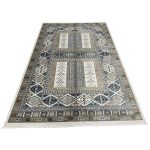 290 x 200cm Geometric Tribal Caucasian Style Cream & Ivory Rug - Image 2
