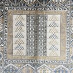 290 x 200cm Geometric Tribal Caucasian Style Cream & Ivory Rug - Image 5