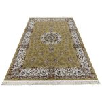 290 x 200cm Isfahan Design Olive Gold & Cream Area Rug - Image 2