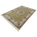 290 x 200cm Isfahan Design Olive Gold & Cream Area Rug - Image 4