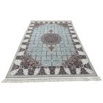 300 x 200cm Modern Mashhad Style Light Grey Rug - Image 2