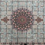 300 x 200cm Modern Mashhad Style Light Grey Rug - Image 4