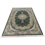 290 x 200cm Traditional Nain Design Forest Green & Gold Area Rug - Image 2
