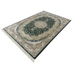 290 x 200cm Traditional Nain Design Forest Green & Gold Area Rug - Image 3