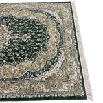 290 x 200cm Traditional Nain Design Forest Green & Gold Area Rug - Image 6